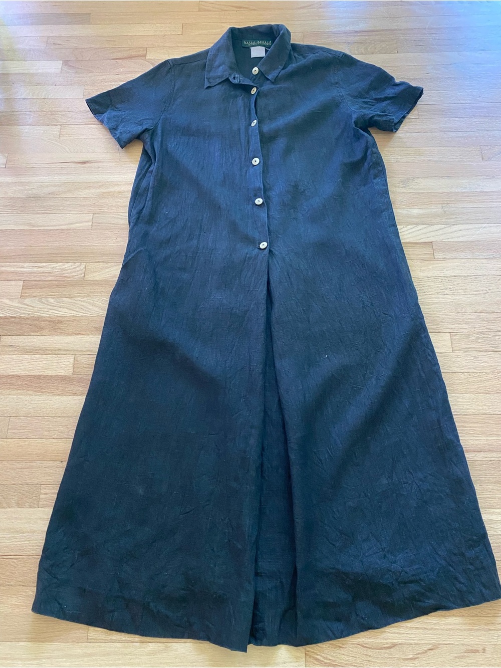 Vintage Harve Bernard Euro Summer coastal beachy quiet luxury modest linen maxi